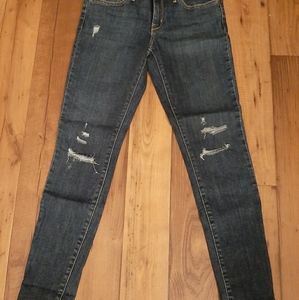 Levi's 711 Skinny 28x30 Mild Distressed EUC